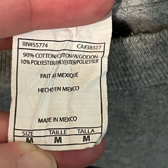 EUC Run For Cover Records hand logo shirt heather gray size medium - Picture 4 of 5